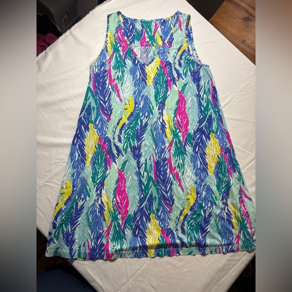 Lilly Pulitzer Blythe Dress Light as a Feather Colorful Comfy Dress size M